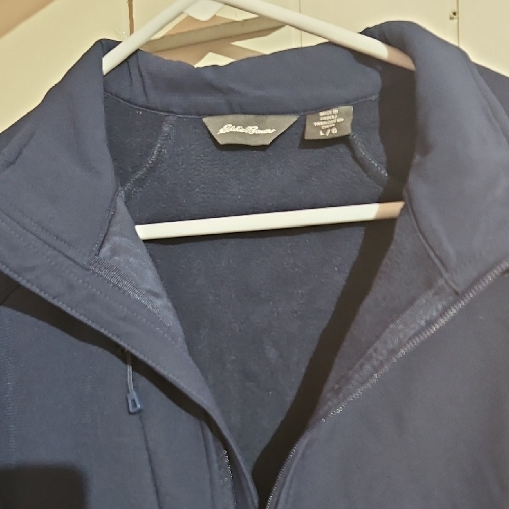 Eddie Bauer Deep Blue Zip-Up Jacket Size Large